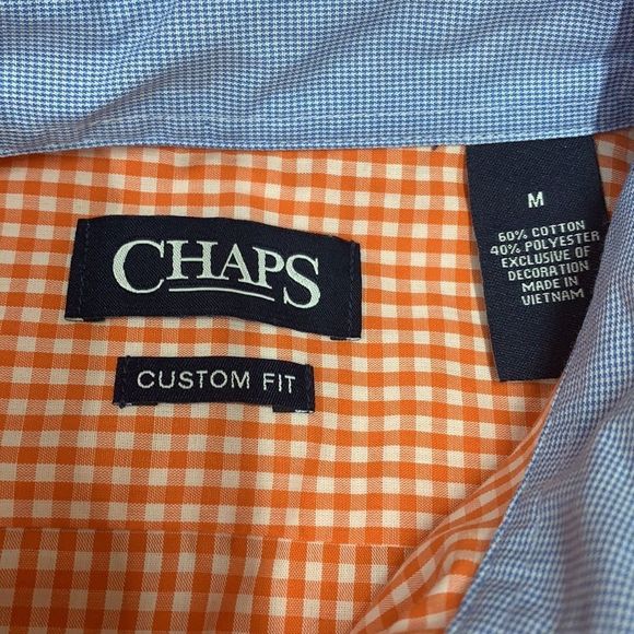 SzM Chaps Custom Fit Button Down Shirt 👔New - Picture 6 of 7